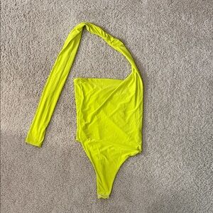 Boohoo Neon Yellow Bodysuit